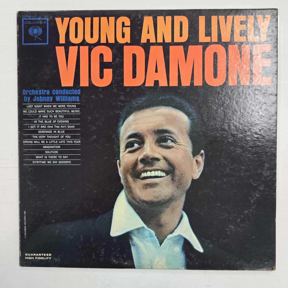 Vic Damone - Young And Lively LP VG+/VG Pop Vocal 1962 Vintage Vinyl Stereo